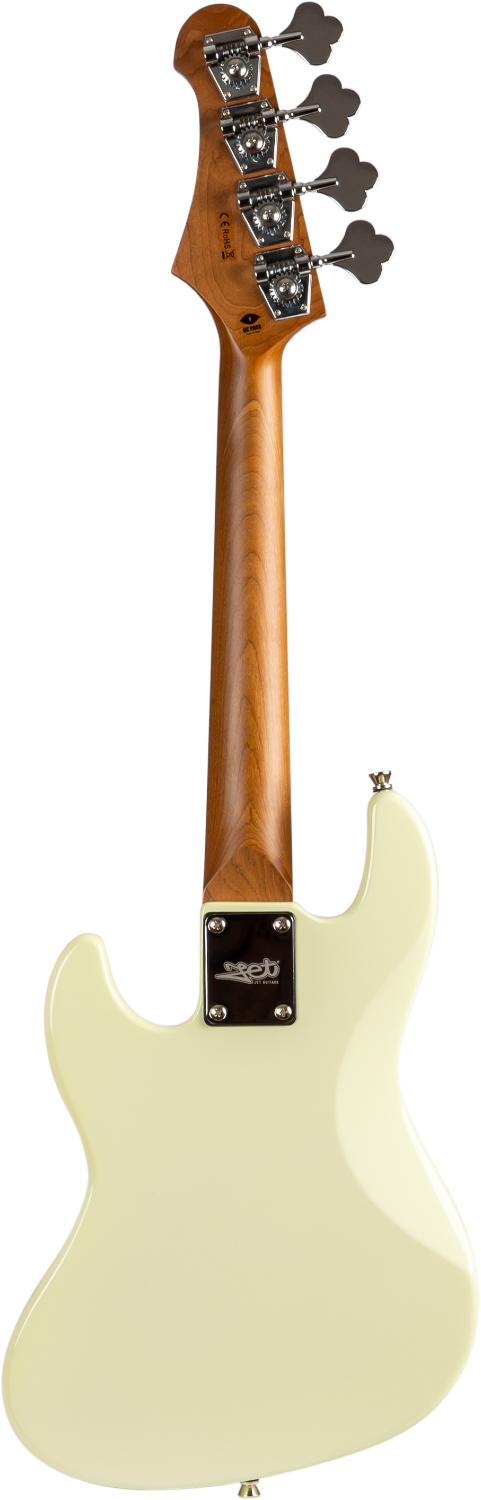 JET Guitars JB-300 OW – elektrische basgitaar – Reis Bas, Wit