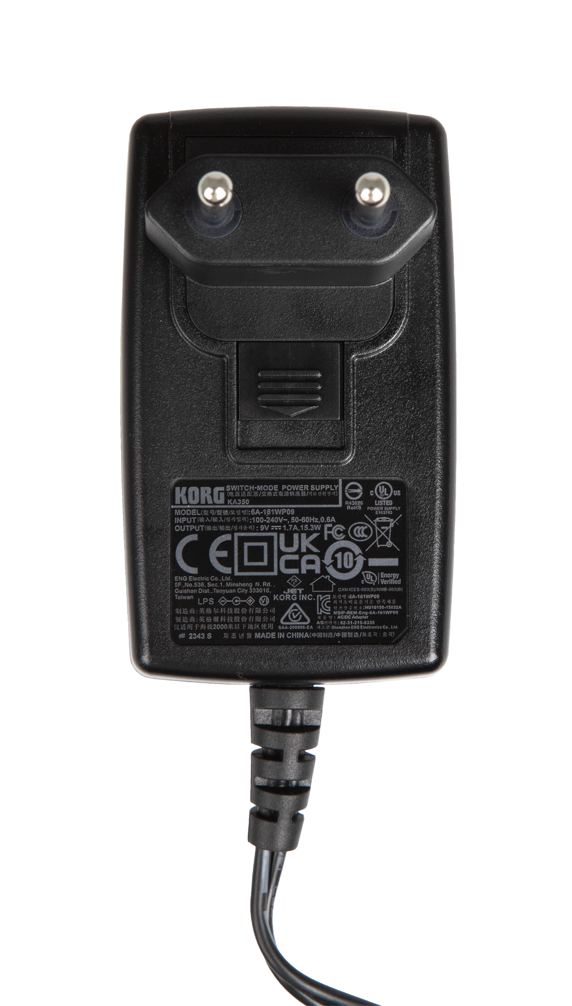 Korg AC Adapter, KA350, 9V/1700mA