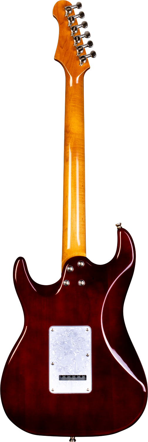 JET Guitars JS-450 TBK – elektrische gitaar – S-stijl HSS transp. zwart