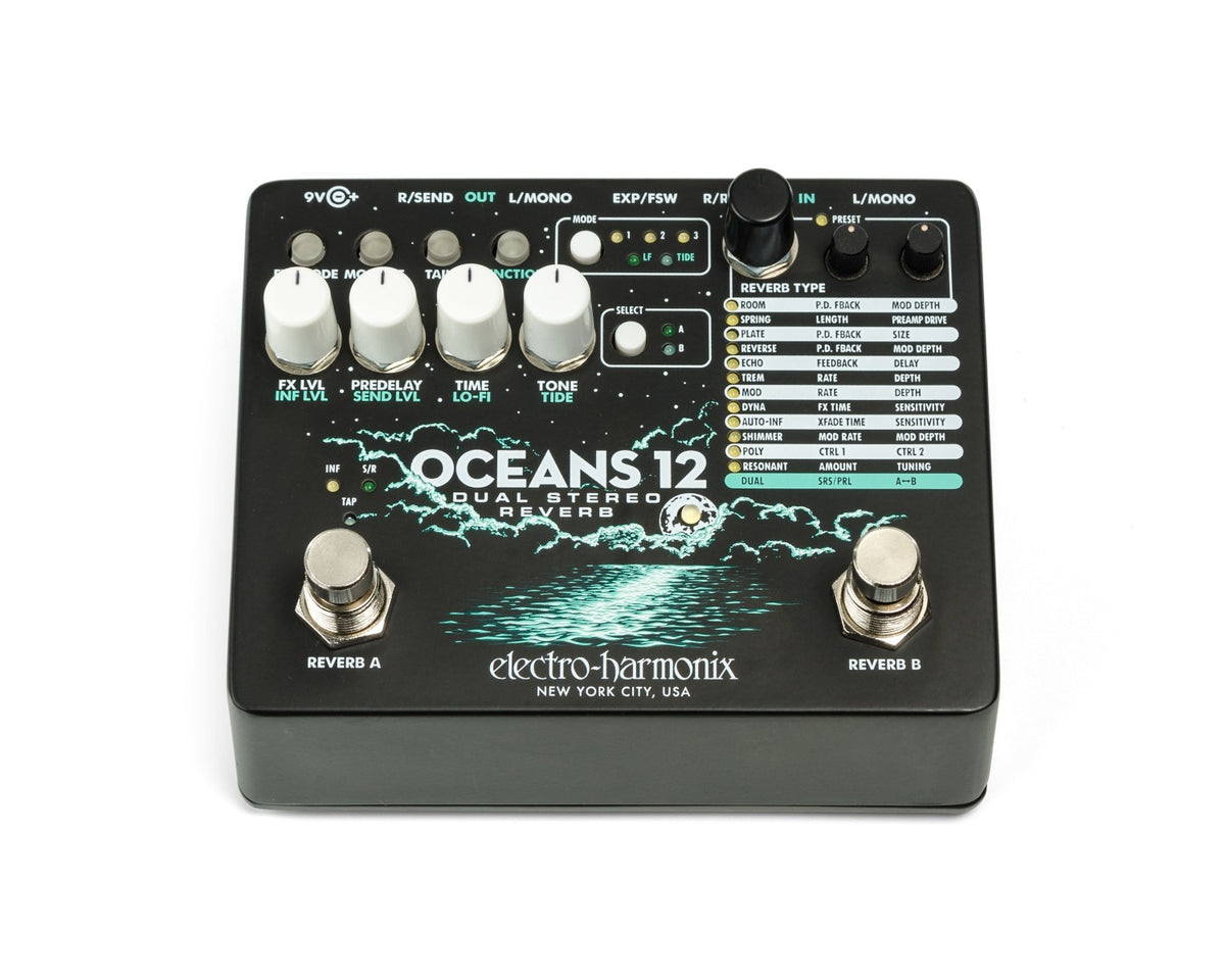 Electro-Harmonix OCEANS 12 – reverbpedaal