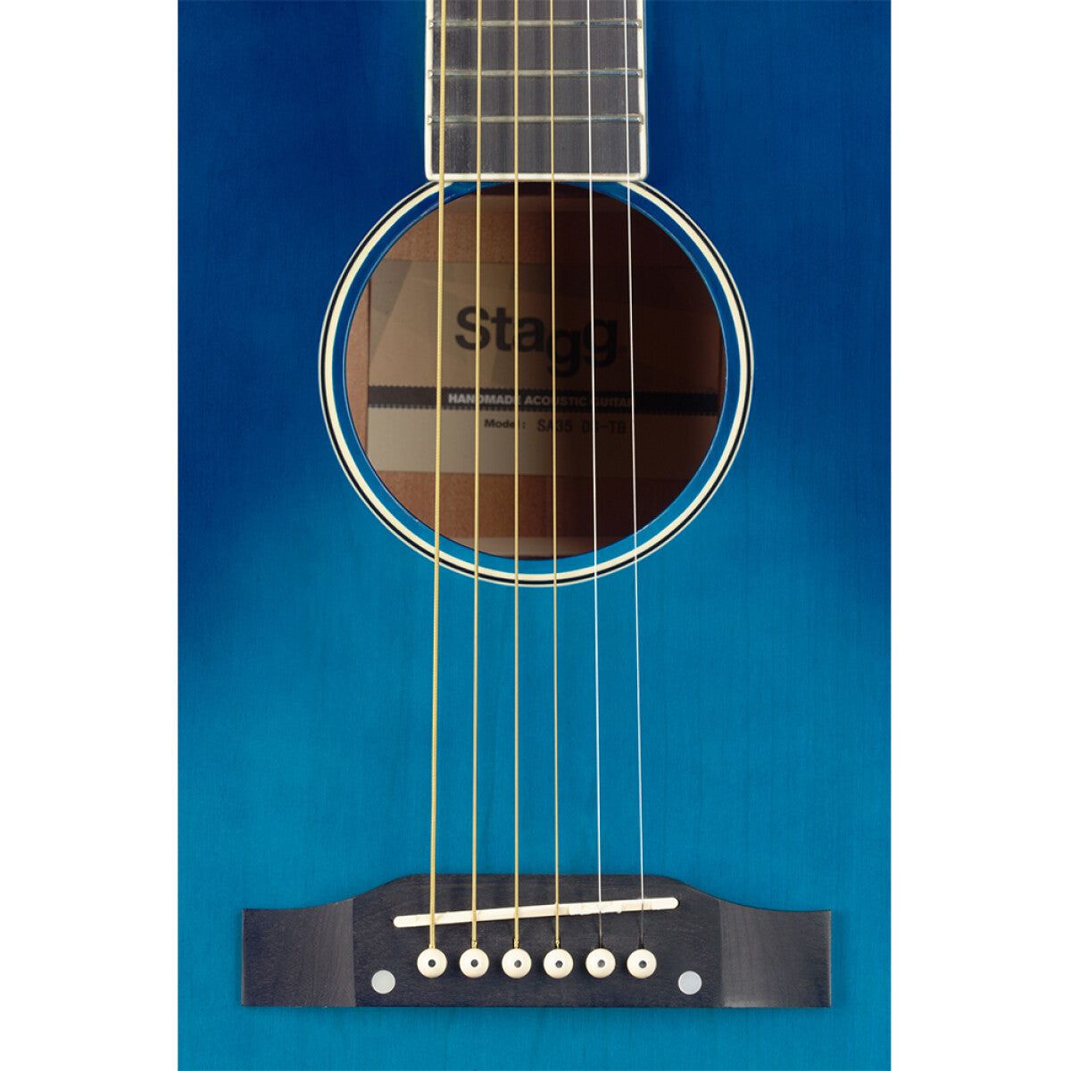 Stagg SA35 DS-TB westerngitaar Transparant blauw