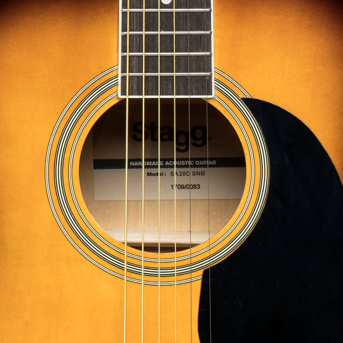 Stagg SA20D SNB westerngitaar Sunburst