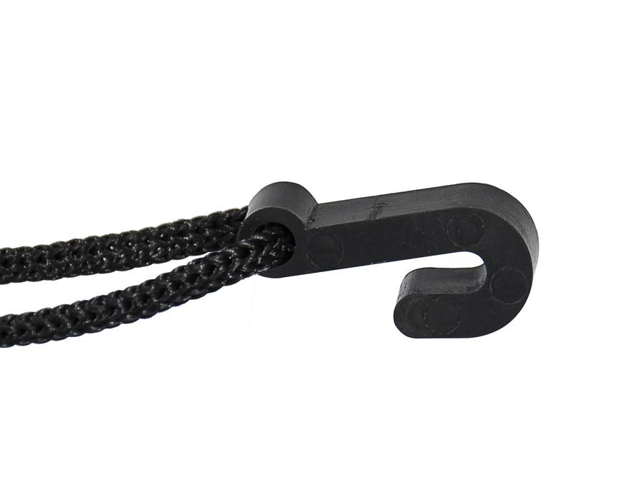 Gaucho GST-30-BK/10 Klassieke Gitaarband 10-pack, 10 riemen met klankgathaak, zwart nylon, 30 mm. breed