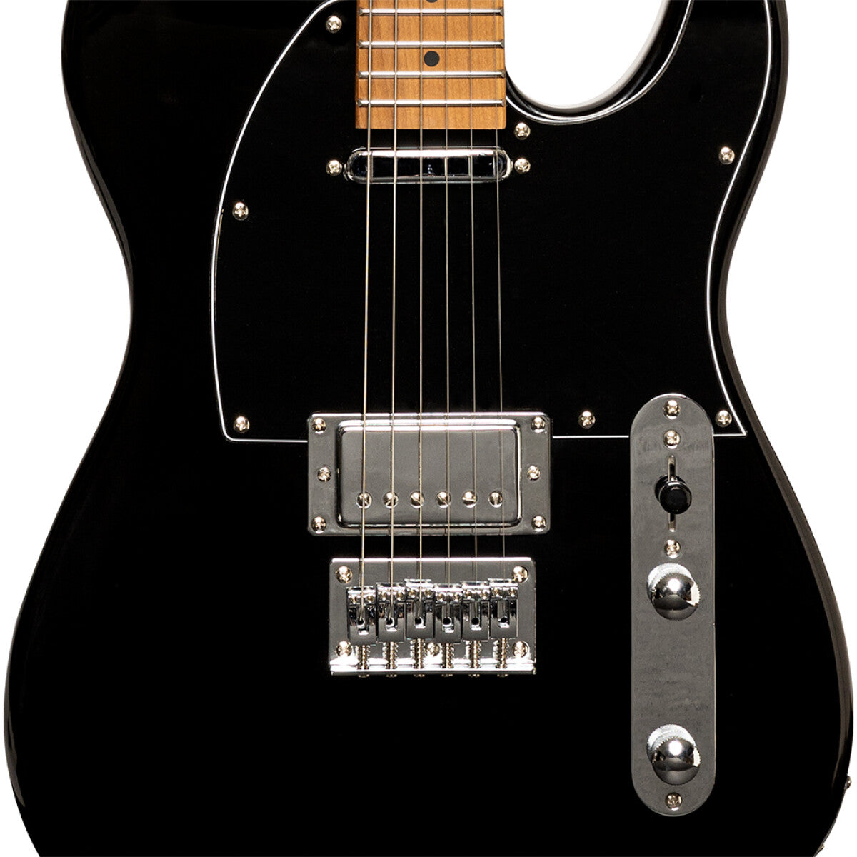 Stagg SET-PLUS BK T-style elektrische gitaar Zwart