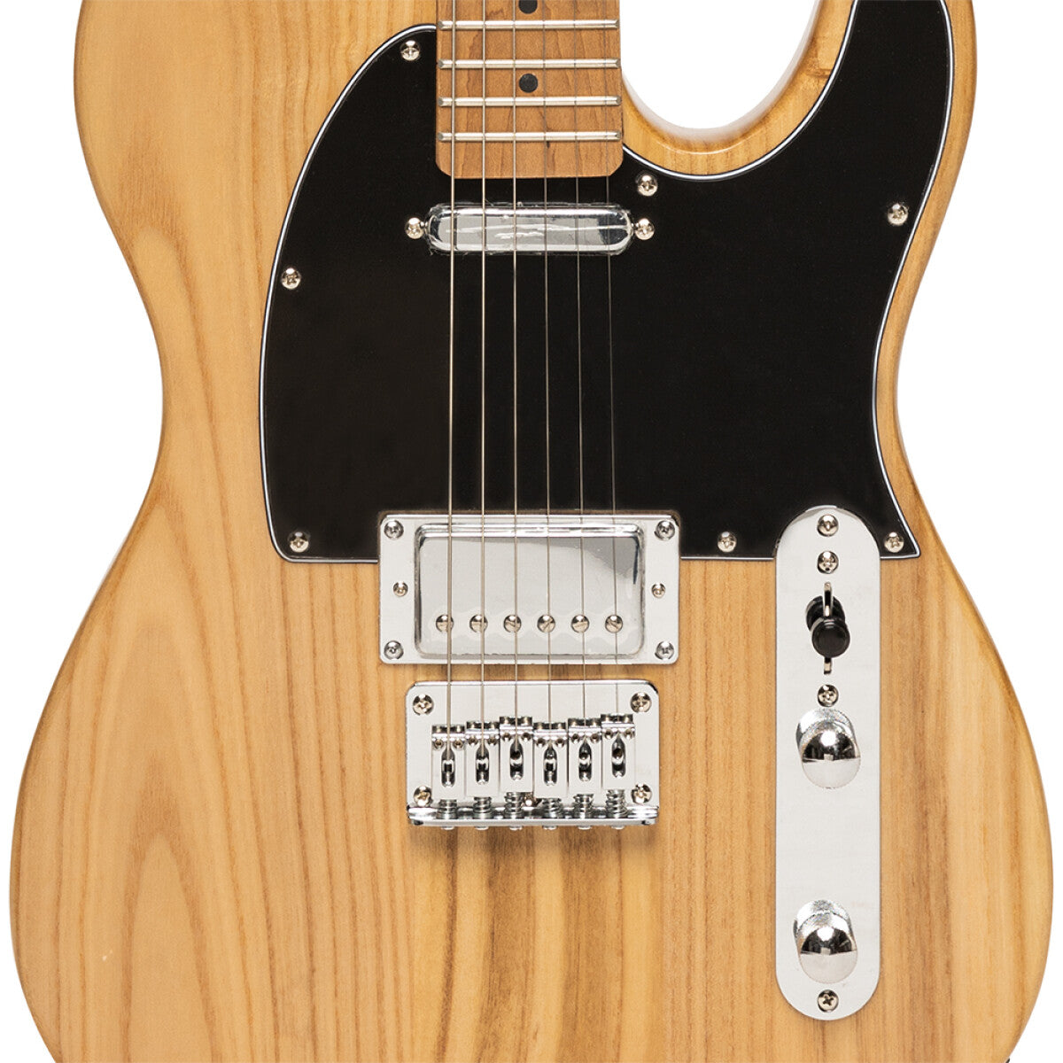Stagg SET-PLUS NAT T-style elektrische gitaar Natural High Gloss