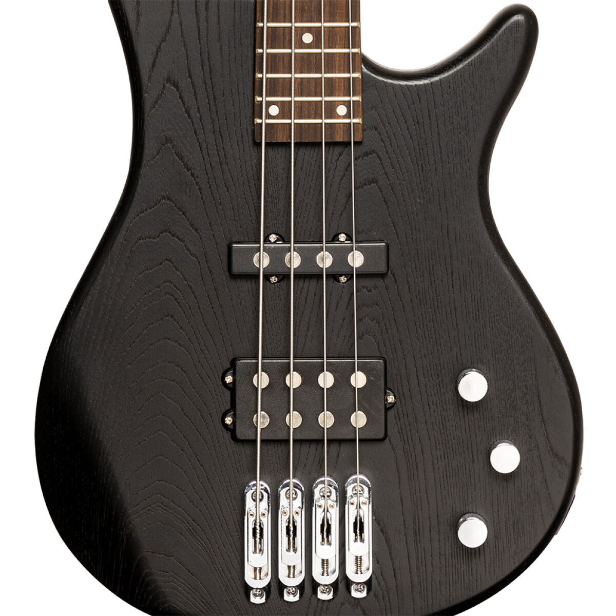 Stagg SBF-40 BLK elektrische basgitaar Zwart; Finish: openporig