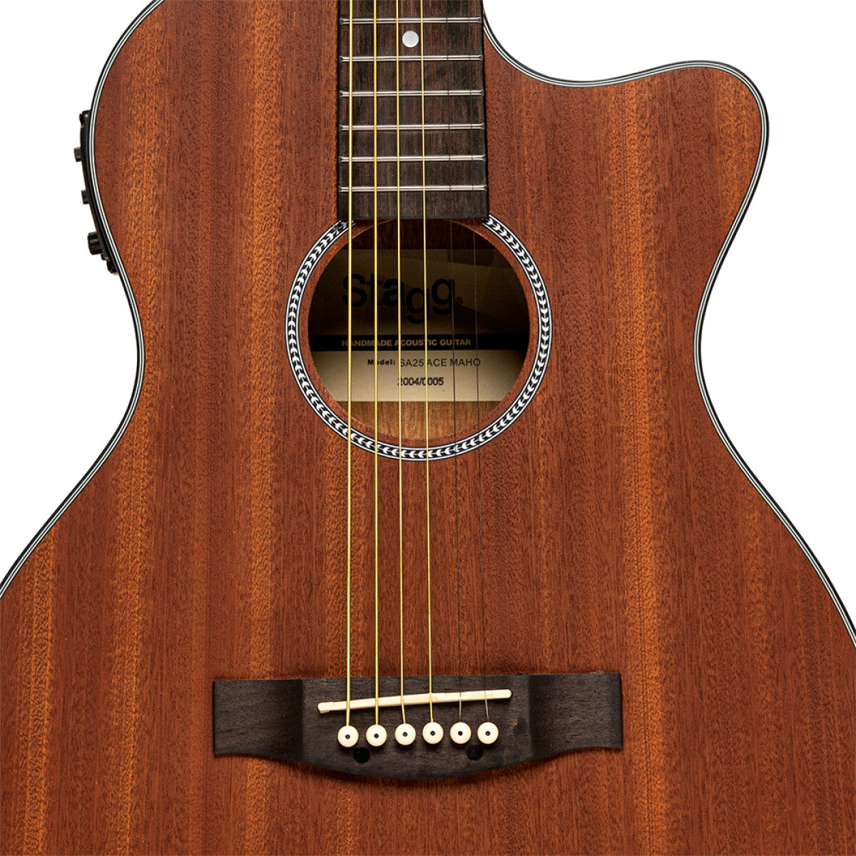 Stagg SA25 ACE MAHO westerngitaar Naturel