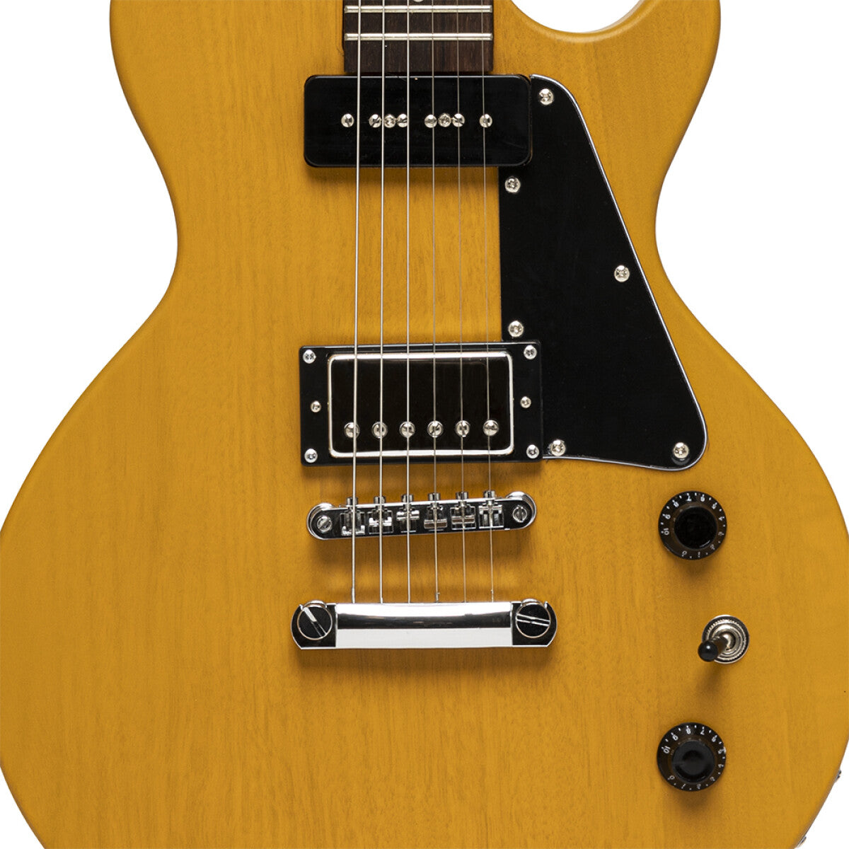 Stagg SEL-HB90 VYL elektrische gitaar Vintage geel
