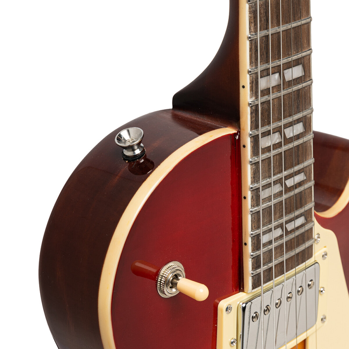 Stagg SEL-DLX DC BST elektrische gitaar Dark Cherry Burst