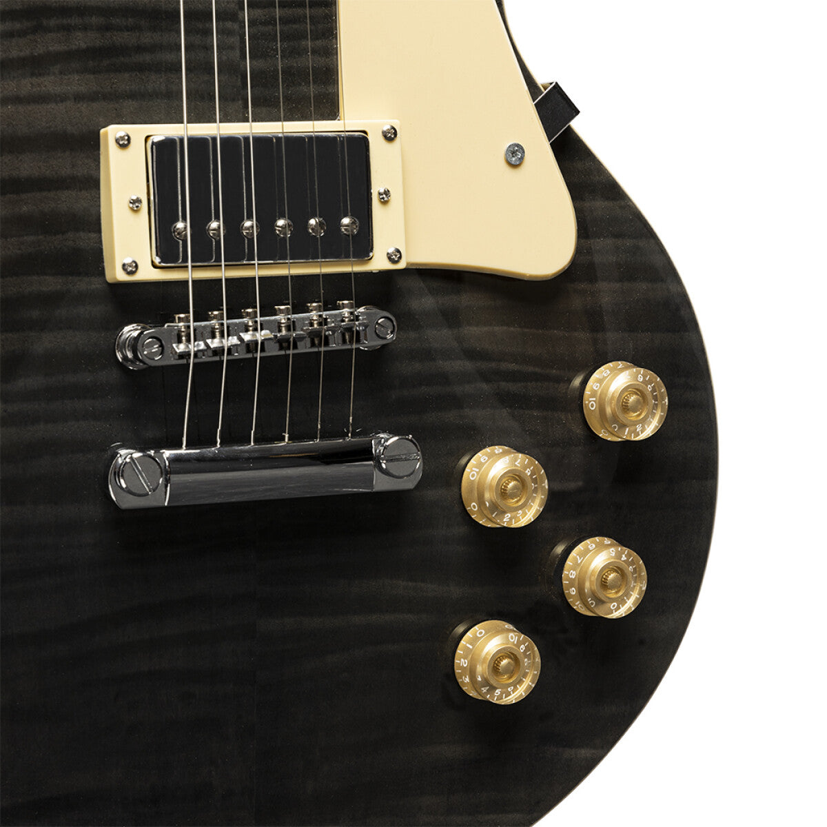 Stagg SEL-DLX TR BLK elektrische gitaar Translucent Black