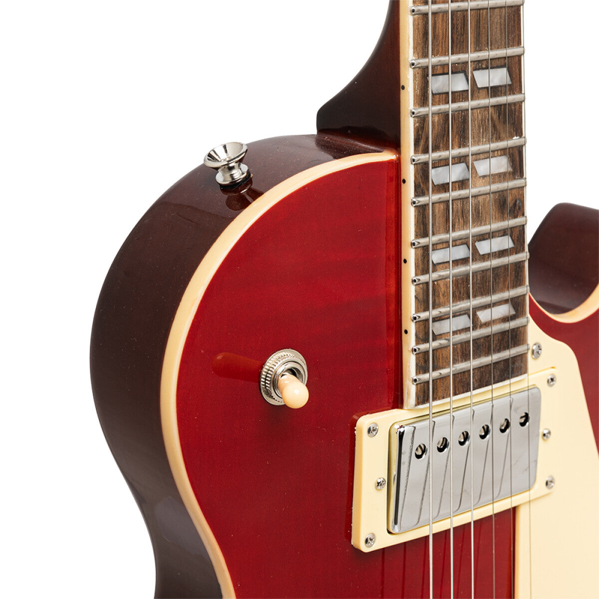 Stagg SEL-DLX W RED elektrische gitaar Wine Red