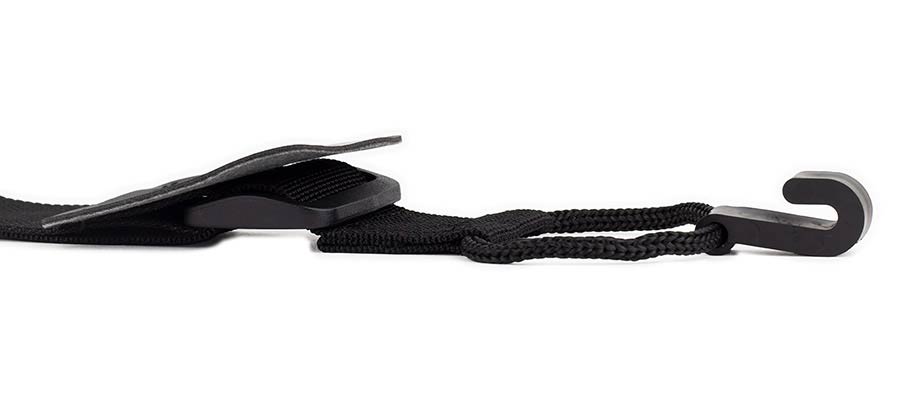 Gaucho GST-40-BK Klassieke Gitaarband met klankgathaak, zwart nylon, 40 mm breed