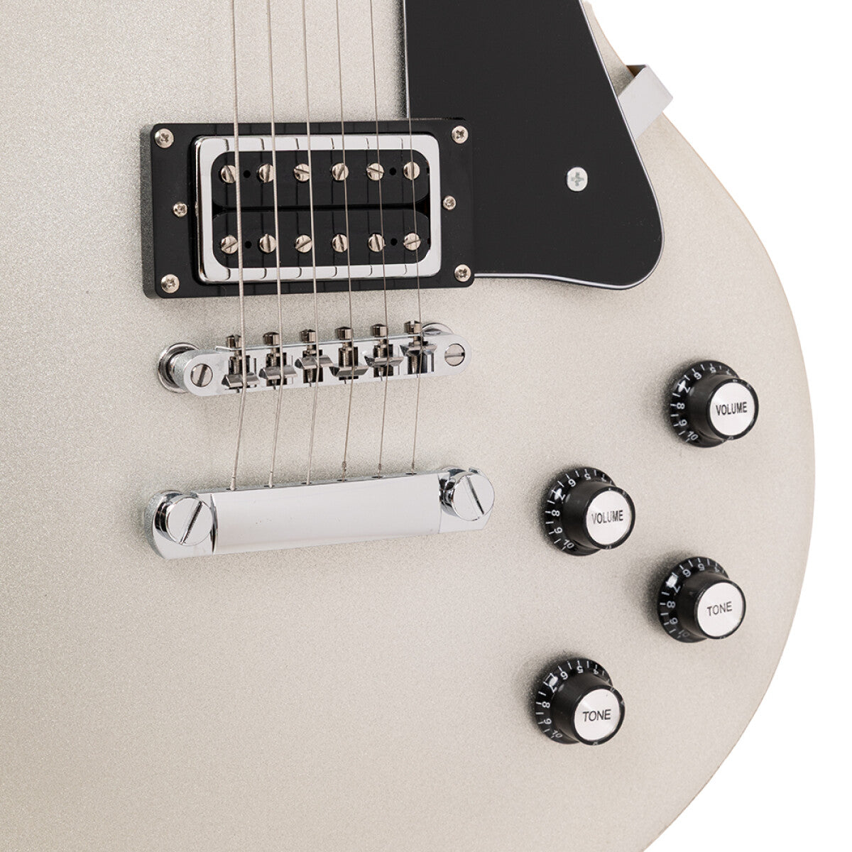 Stagg SEL-STD SILVER elektrische gitaar Silver Top