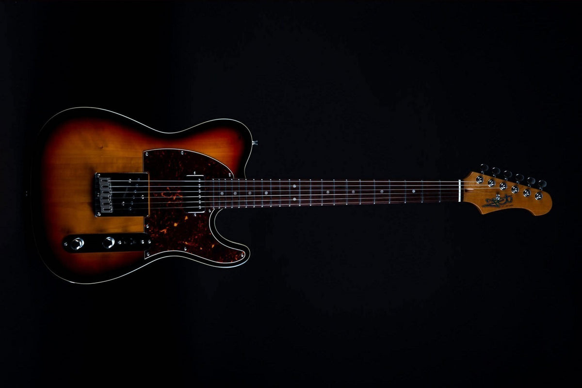 JET Guitars JT-350 SB R – elektrische gitaar – T-stijl SH Sunburst, palissander toets
