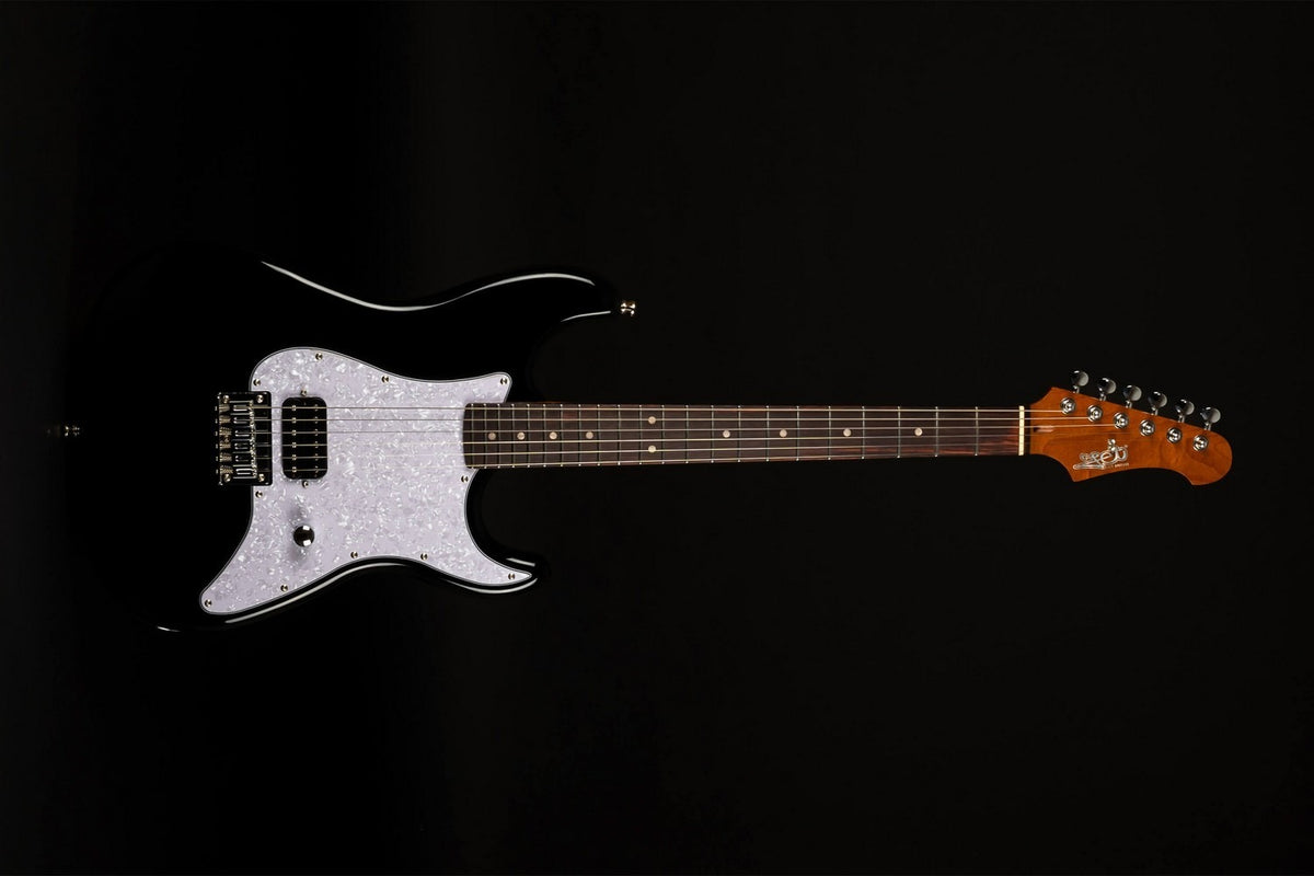 JET Guitars JS-400 HT BK – elektrische gitaar – S-stijl HSS Hardtail Zwart, palissander toets