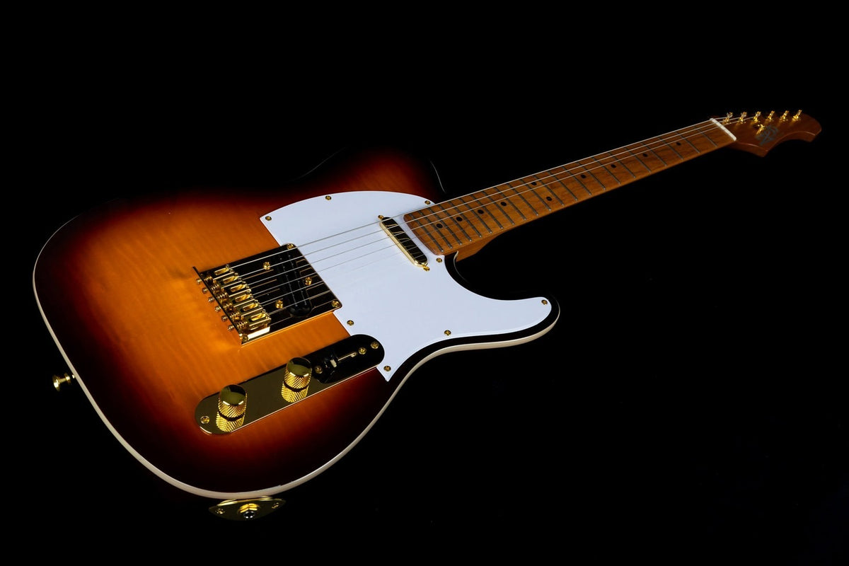 JET Guitars JT-600 BS G – elektrische gitaar – T-stijl Tabak burst