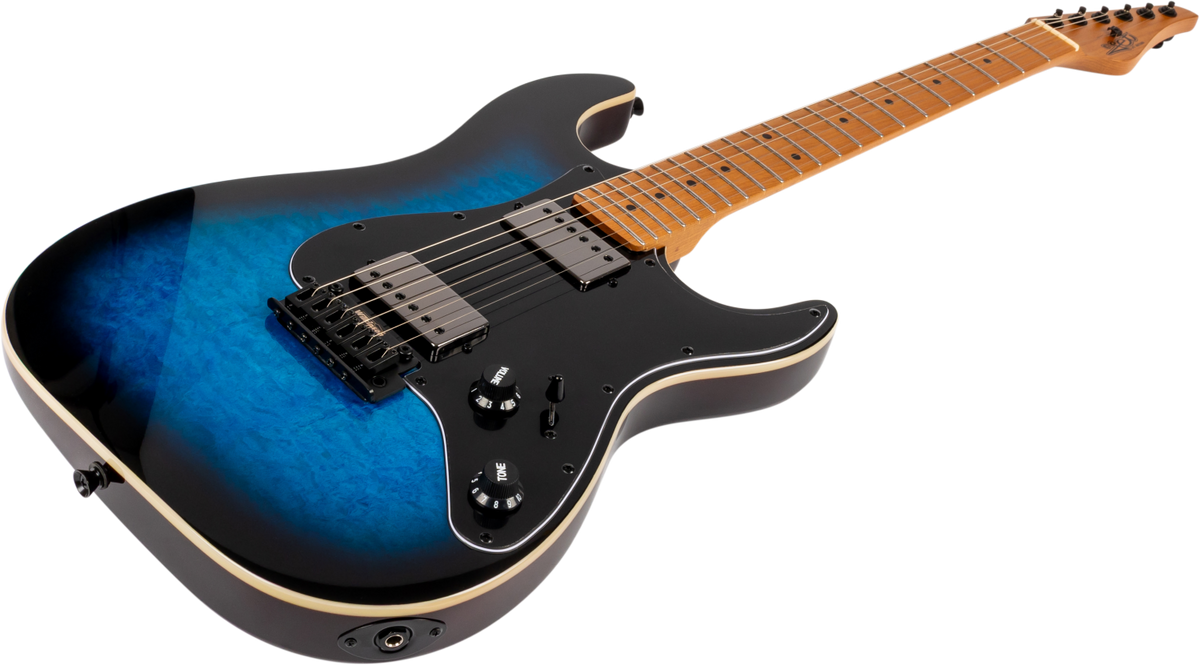 JET Guitars JS-450 BLB – elektrische gitaar – S-stijl HSS transp. blauw