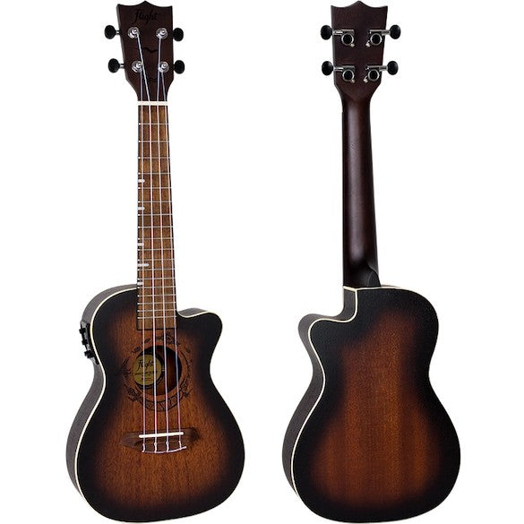 Flight DUC 380 CEQ AMBER – elektro-akoestische concertukelele