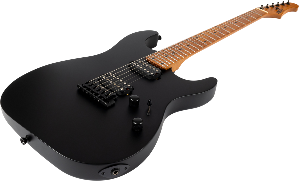 JET Guitars JS-500 MBK – elektrische gitaar – S-stijl HH mat Zwart