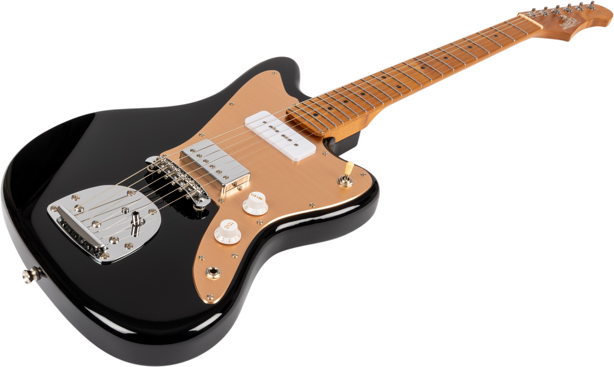 JET Guitars JJ-350 BGT – elektrische gitaar – J-stijl H-P90 Zwart