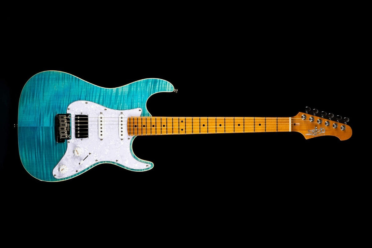 JET Guitars JS-450 OBL – elektrische gitaar – S-stijl HSS Oceaanblauw