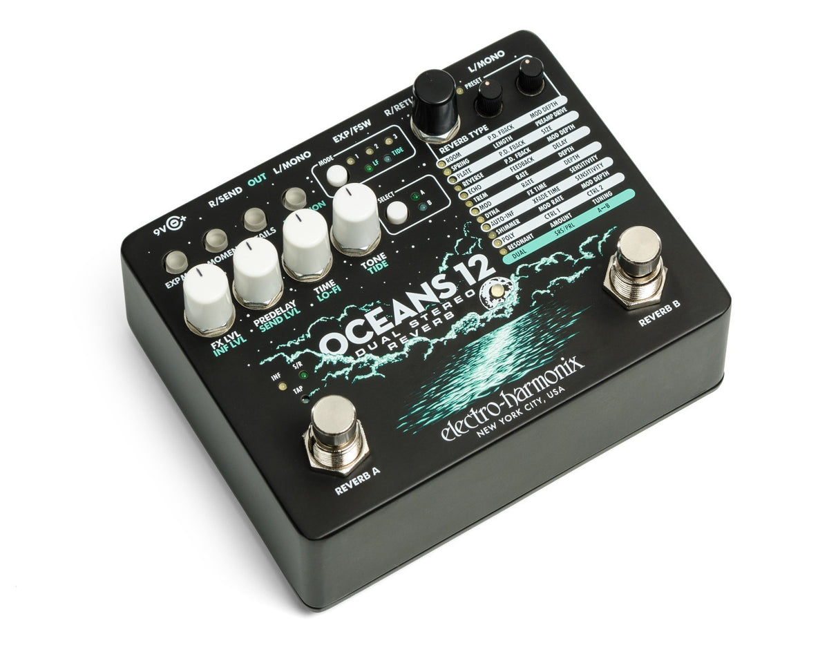 Electro-Harmonix OCEANS 12 – reverbpedaal