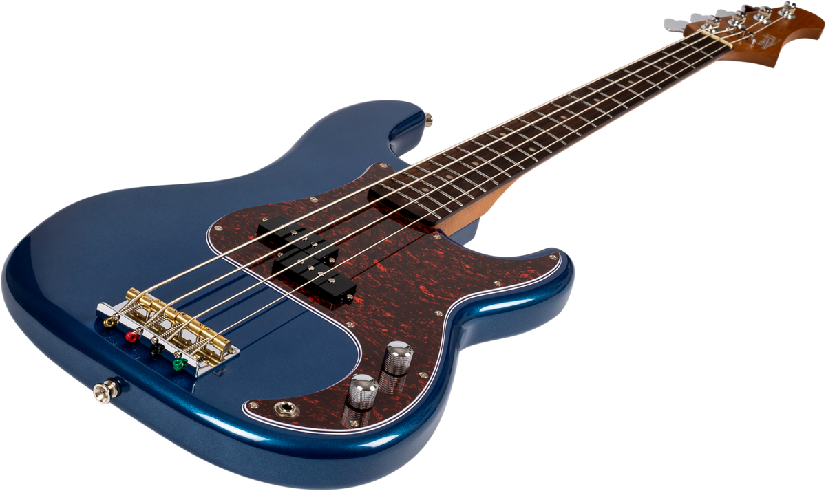 JET Guitars JPB-300 NBL R – elektrische basgitaar – PB-stijl Blauwe Rozenhout. FB