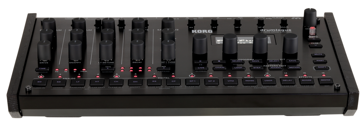 Korg Drummachine hybride, 4 analog-, 7 digital Parts