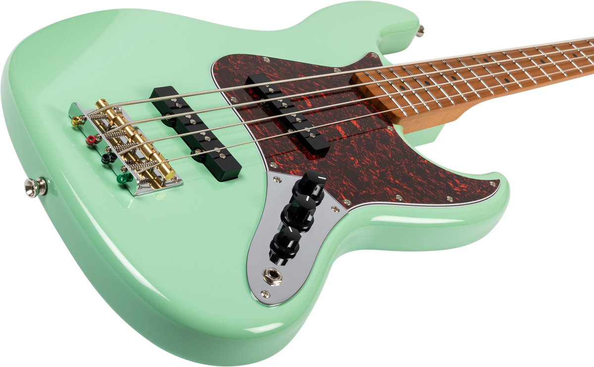 JET Guitars JJB-300 SFG – elektrische basgitaar – JB-stijl Bas SF Groen
