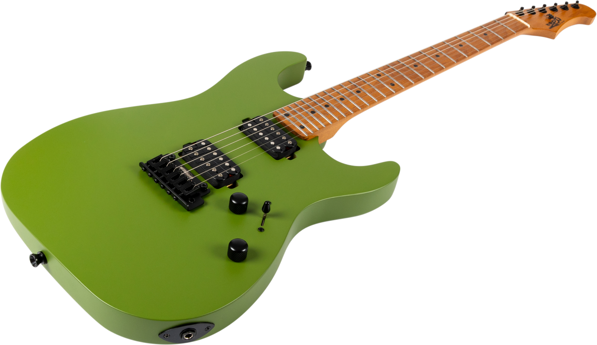 JET Guitars JS-500 MGR – elektrische gitaar – S-stijl HH mat Groen