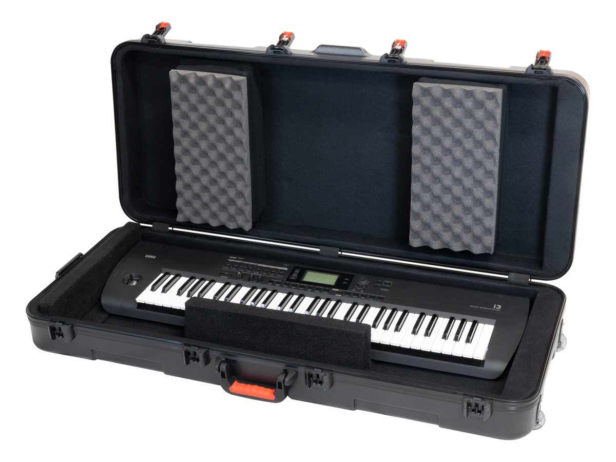 Korg Koffer, Hardcase, voor Keyboards met 61 Toetsen, met Wieltjes, zwart
