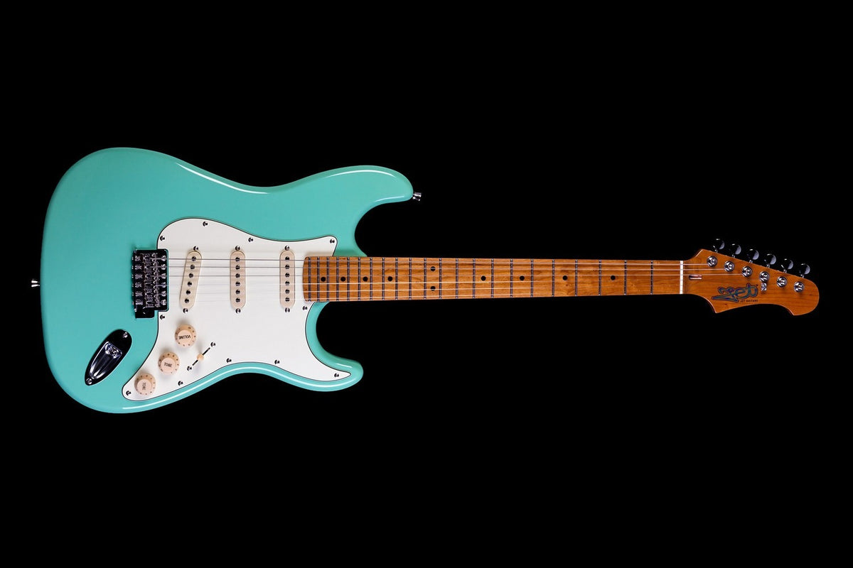JET Guitars JS 300 SFG – elektrische gitaar – S-stijl SSS Zeewier Groen