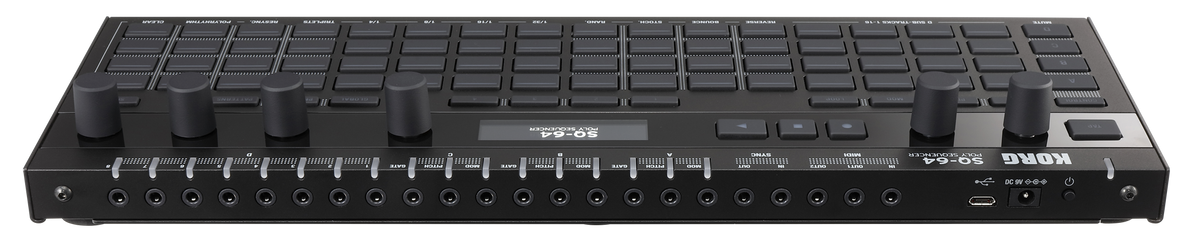 Korg sequencer, polyfoon, SQ-64, step sequencer, 4 sporen