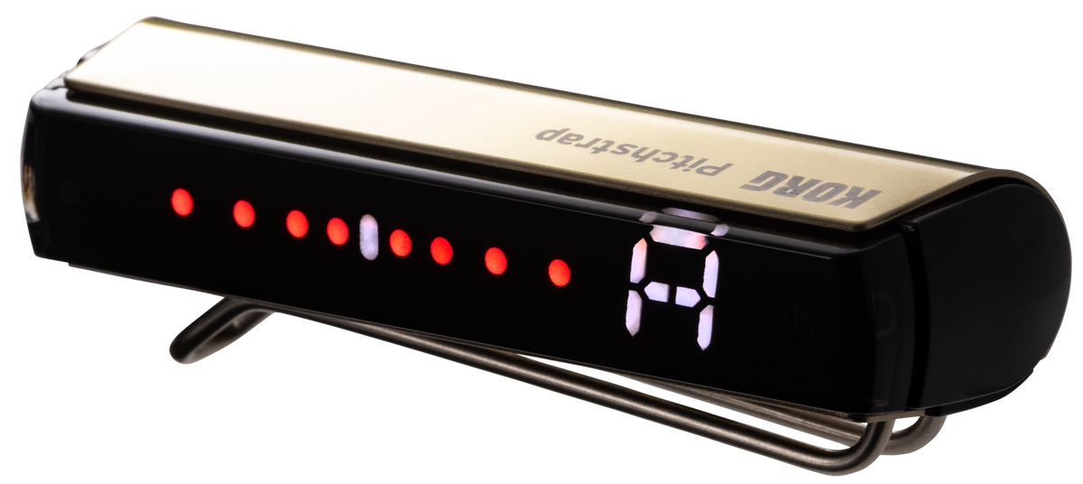 Korg Stemapparaat, chromatisch, PitchStrap, riem-Tuner, goud