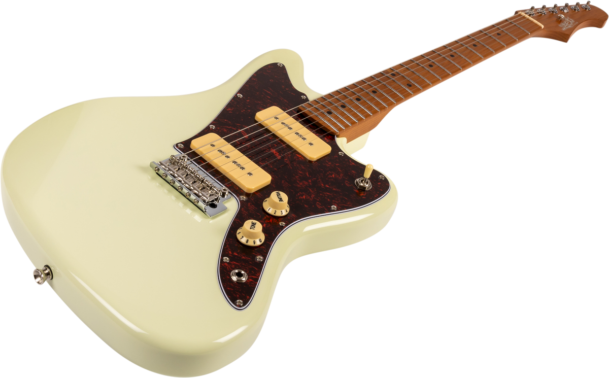 JET Guitars JJ-300 P90 OW – elektrische gitaar – J-stijl P90 Elektrisch Wit