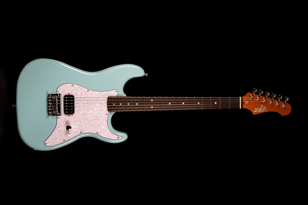 JET Guitars JS-400 HT BL – elektrische gitaar – S-stijl HSS hardtail Blauw, palissander toets