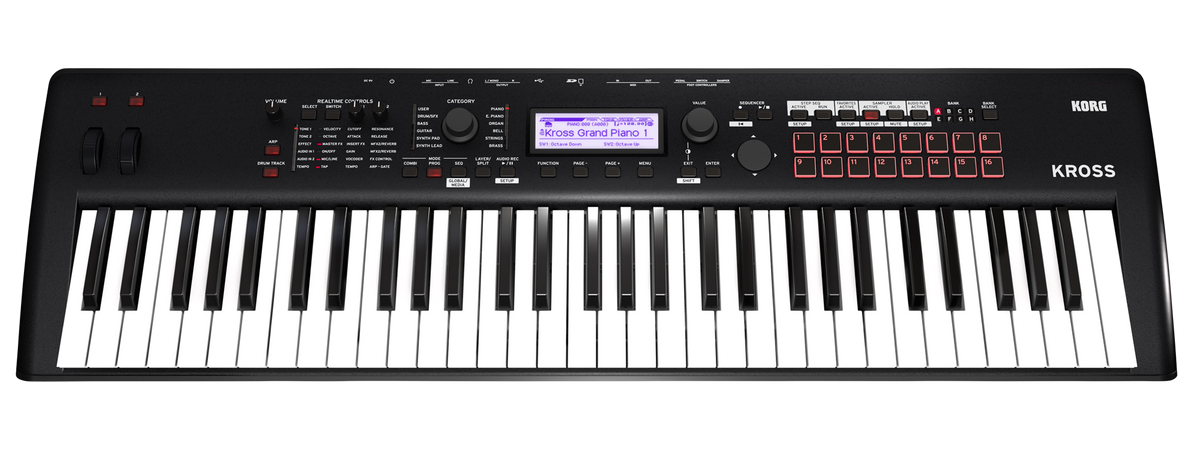 Korg Synthesizer, digitaal, KROSS2-61, 61 toetsen, zwart