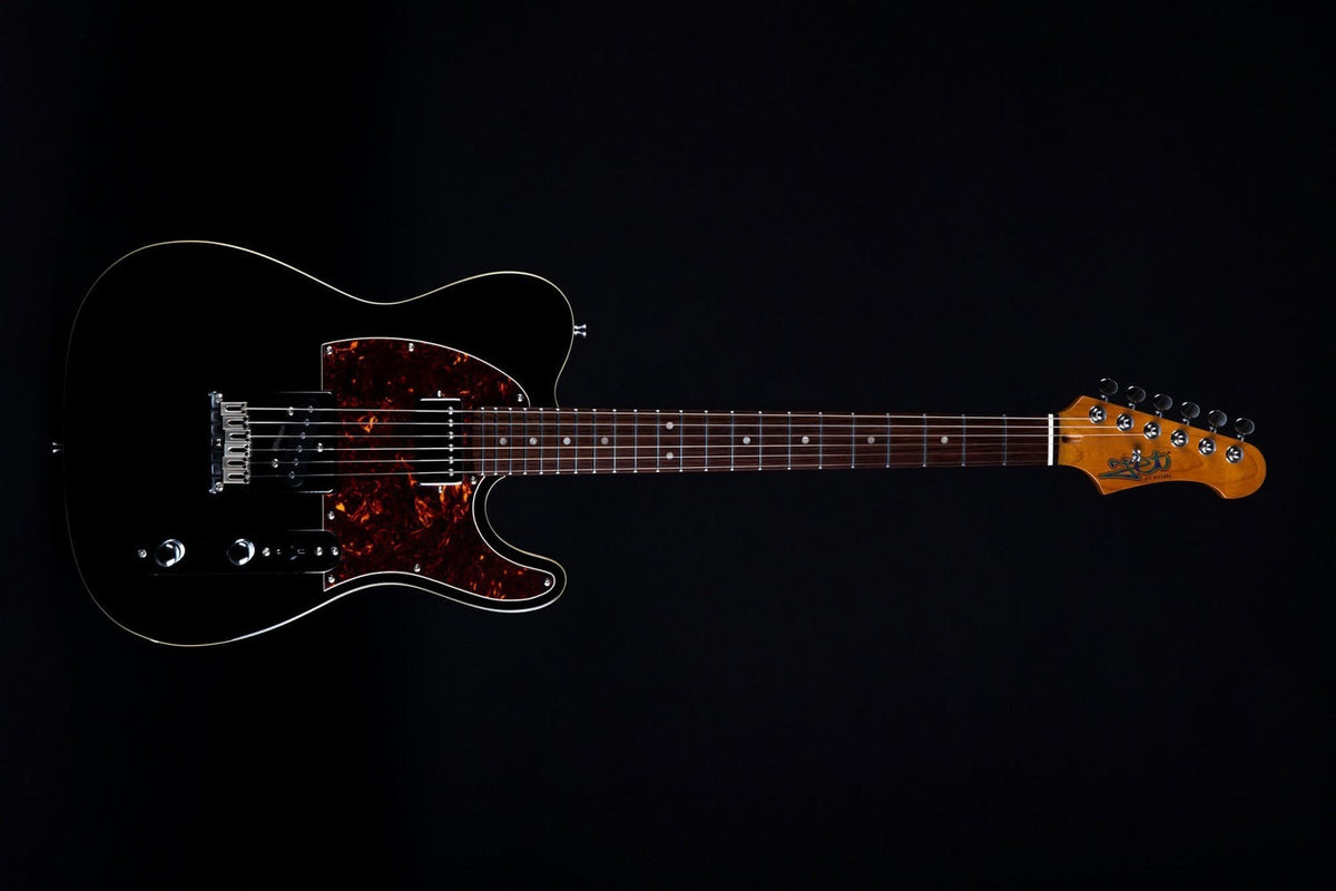 JET Guitars JT-350 BK R – elektrische gitaar – T-stijl SH Zwart, palissander toets