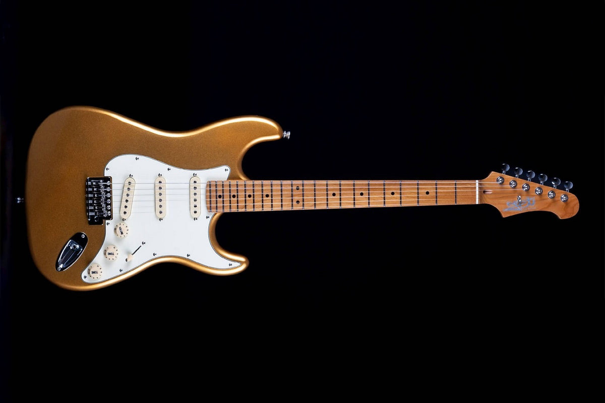 JET Guitars JS 300 GD – elektrische gitaar – S-stijl SSS Goud