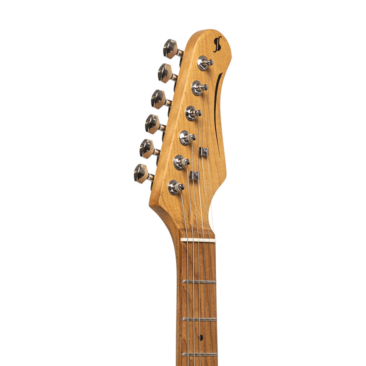 Stagg SET-PLUS WHB T-style elektrische gitaar See thru White