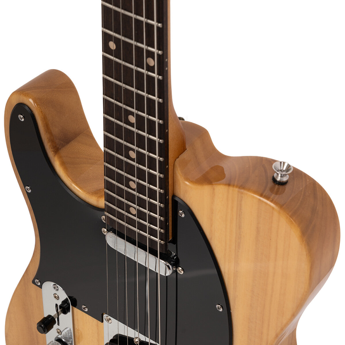 Stagg SET-STD NAT LH T-style elektrische gitaar linkshandig Naturel, Model: Linkshandig
