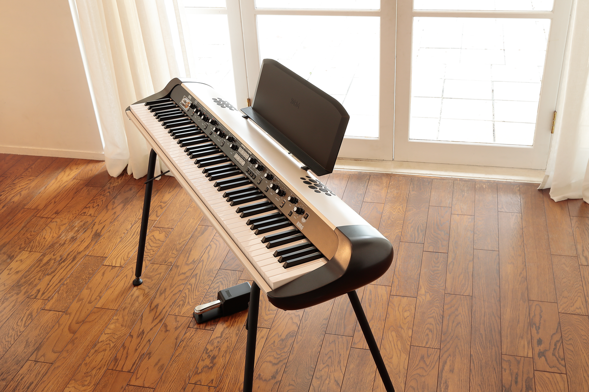 Korg Digitale Piano, SV2-88S, 88 toetsen (RH3), wit-metallic, met luidsprekers