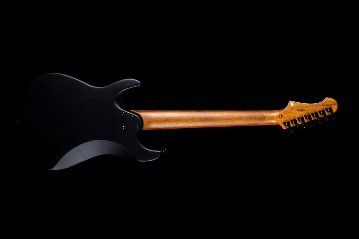 JET Guitars JS-407 MBK R – elektrische gitaar – S-stijl 7-snarige HH mat Zwart, palissander toets