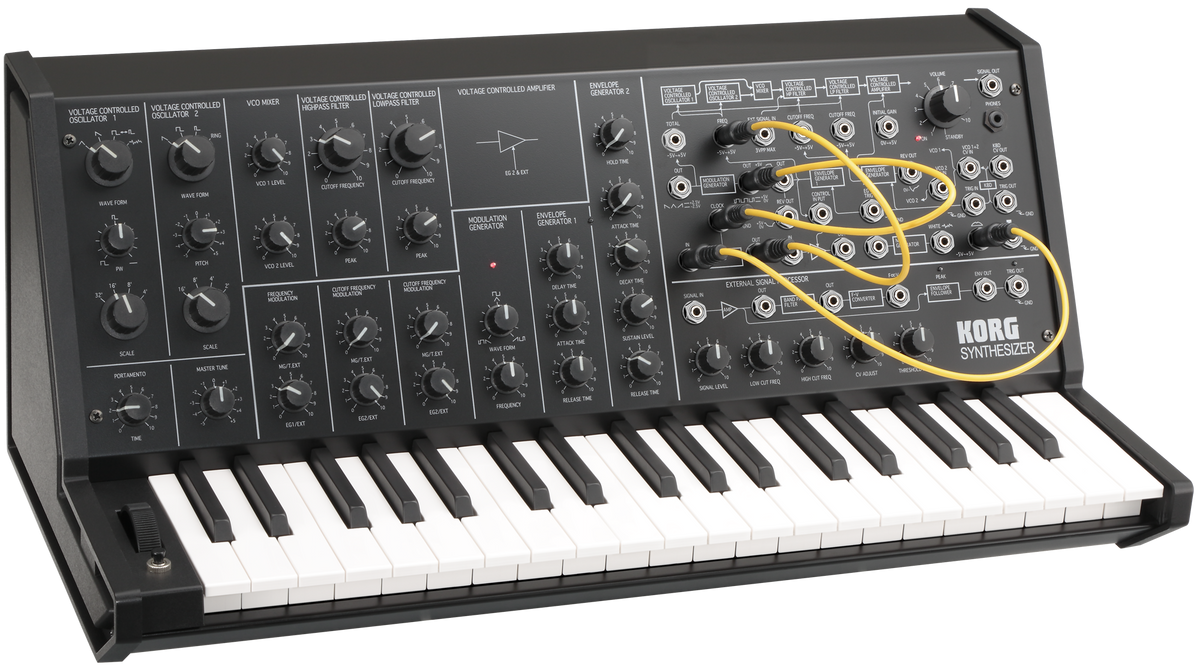 Korg Synthesizer, analoog MS-20 mini, 1-stemmig, 37 toetsen