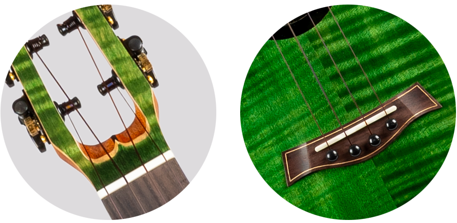 Flight COMET TENOR EQ-A GREEN – elektro-akoestische tenorukelele