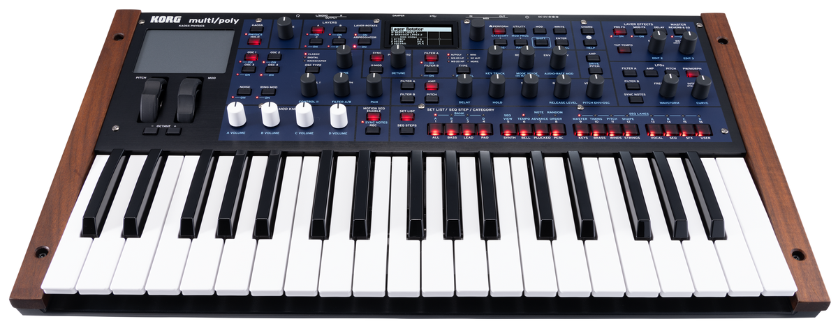 Korg Synthesizer, digitaal, multi/poly, virtueel-analoog, 37 toetsen,60 stemmen