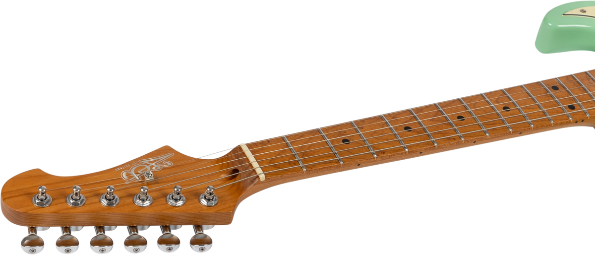 JET Guitars JS-300 MINI SFG – elektrische gitaar – Mini S-stijl SSS SF Groen