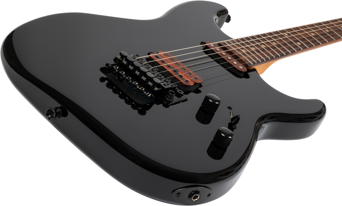 JET Guitars JS-800 BKW HS – elektrische gitaar – S-stijl Zwart, palissander toets