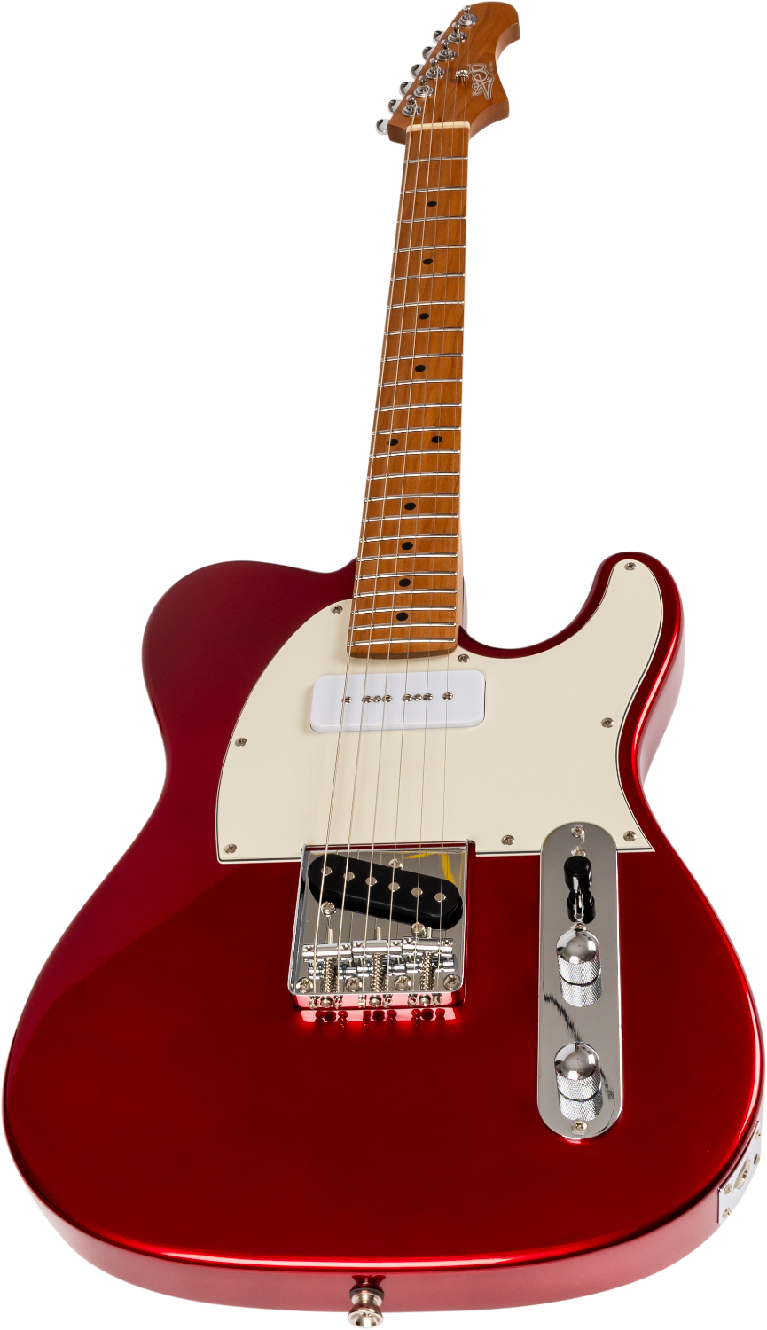 JET Guitars JT-300 CAR P90 – elektrische gitaar – T-stijl S-P90 Rood