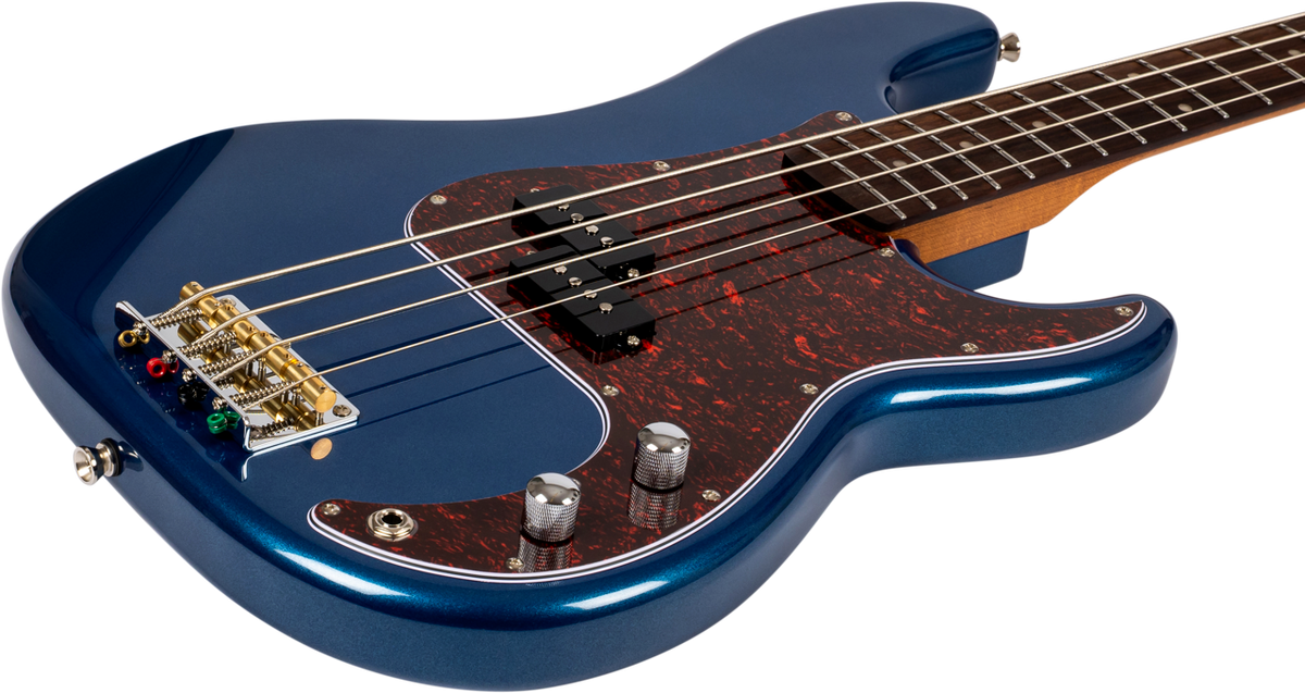 JET Guitars JPB-300 NBL R – elektrische basgitaar – PB-stijl Blauwe Rozenhout. FB